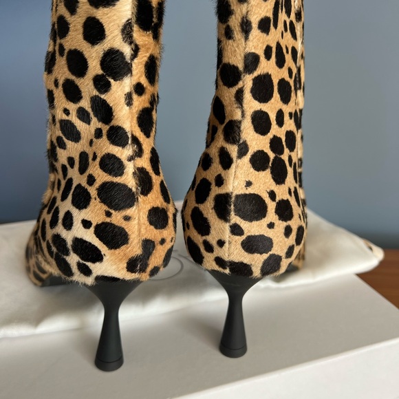 AGL New with Box Leopard Kitten Heel Boots - Picture 4 of 8